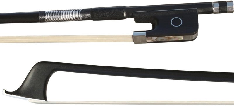 ARCRAW Store Carbon Fiber Cello Bow 4/4 Full Size Ebony Frog Natural Horsehair for Teacher Student Professional Carbon Bow - Image 1